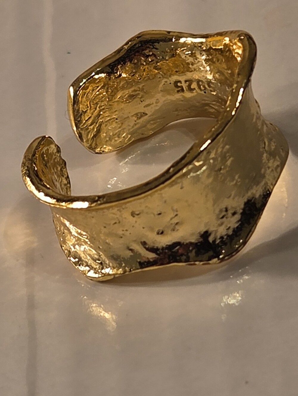 Gold Plated 925 Ring Band